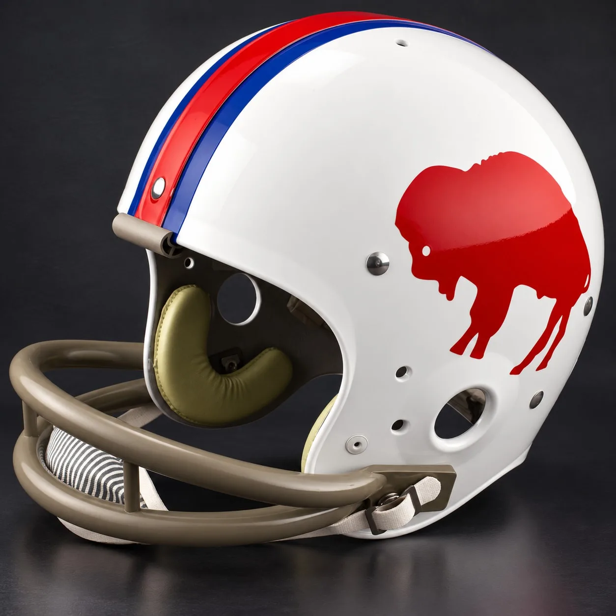 Buffalo Bills Throwback Vintage Shell Football Helmet 1965-1973