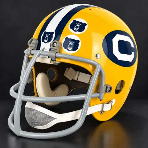 California Golden Bears Throwback Vintage Shell Football Helmet 1972-1975