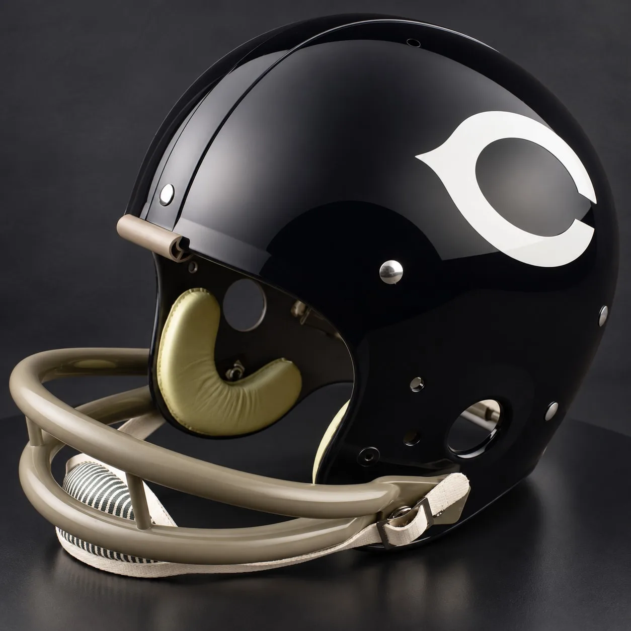 Chicago Bears Throwback Vintage Shell Football Helmet 1962-1972 – TK Suspension