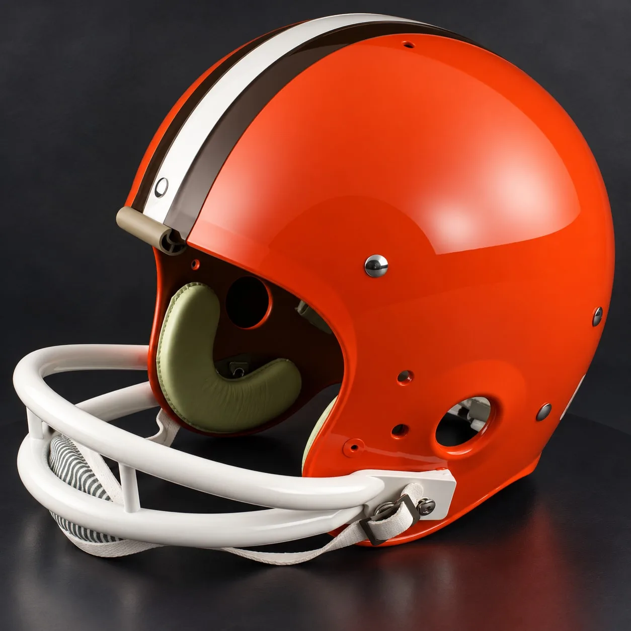 Cleveland Browns Throwback Vintage Shell Football Helmet 1975-1982