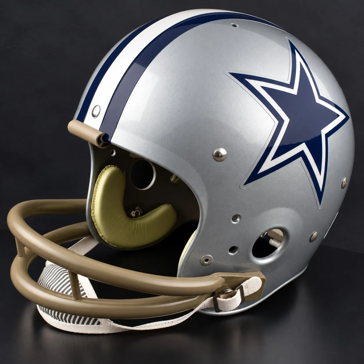 Dallas Cowboys Throwback Vintage Shell Football Helmet 1967-1982