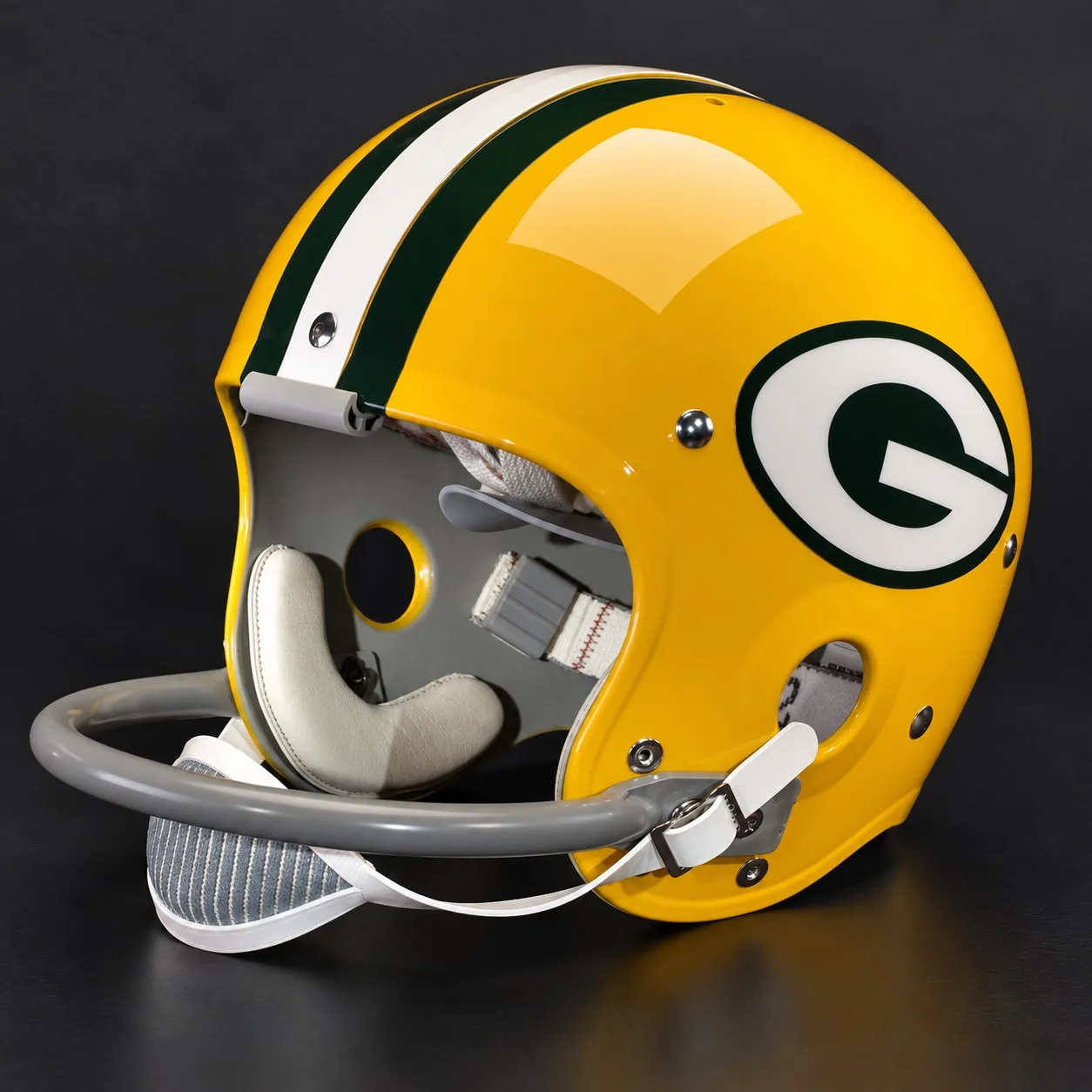 Green Bay Packers Throwback Vintage Shell Football Helmet 1960-1967