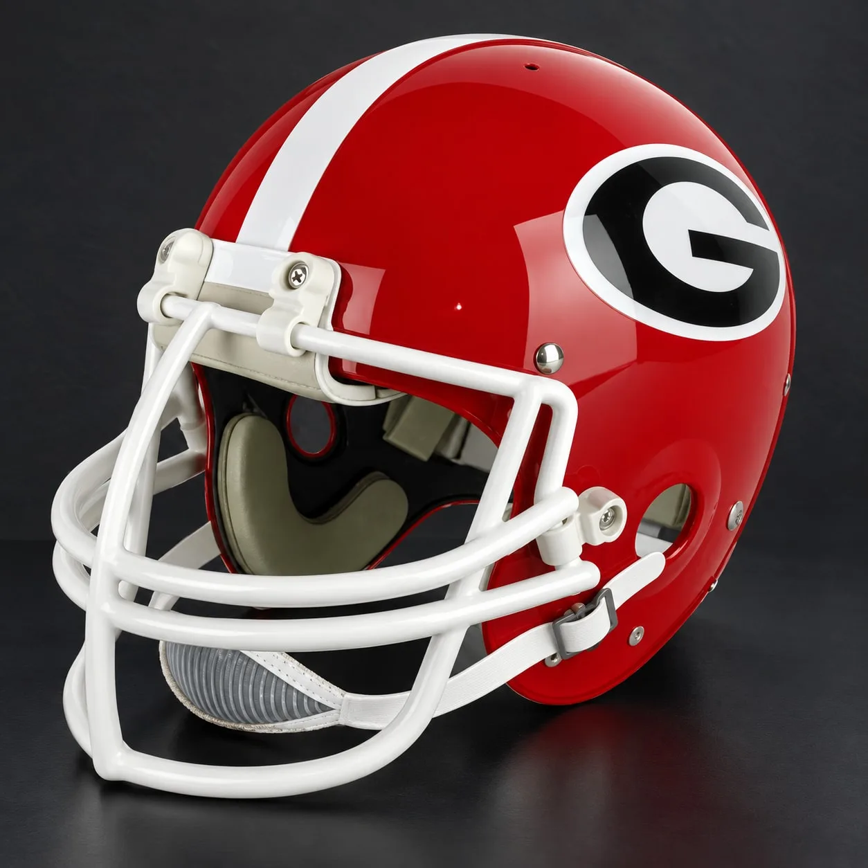 Georgia Bulldogs Throwback Vintage Shell Football Helmet 1978-1985