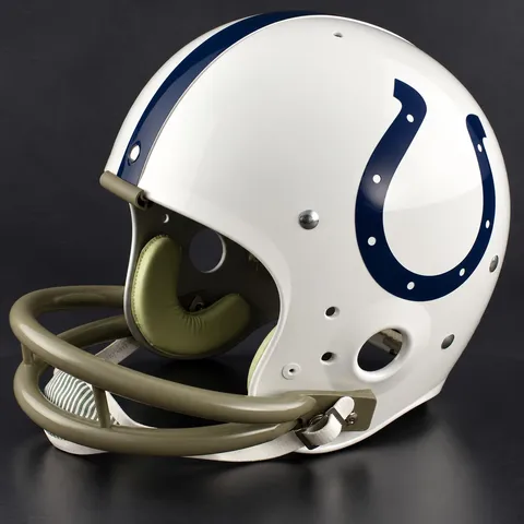 Indianapolis Colts Throwback Vintage Shell Football Helmet 1957-1976
