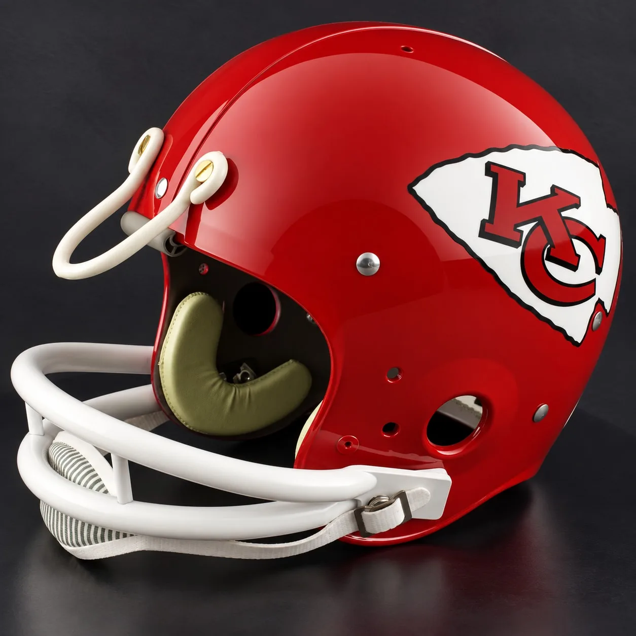 Kansas City Chiefs Throwback Vintage Shell Football Helmet 1974