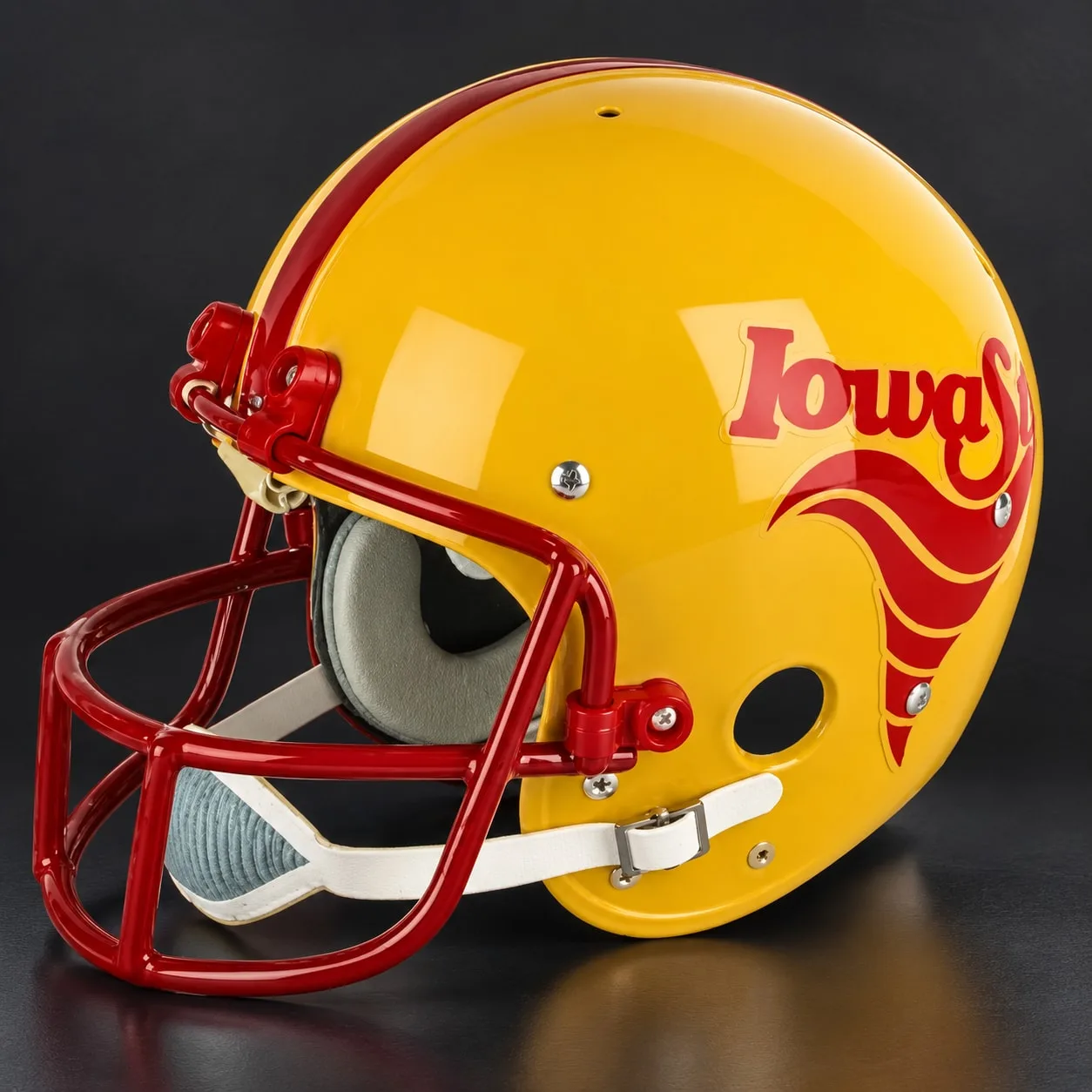 Iowa State Cyclones Throwback Vintage Shell Football Helmet 1983-1986