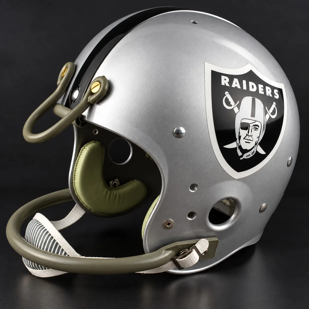 Las Vegas Raiders Throwback Vintage Shell Football Helmet 1964-1982