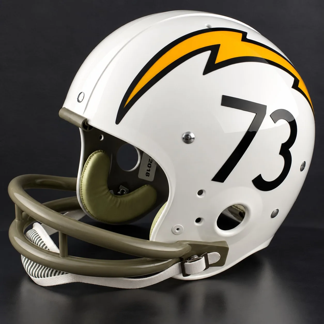 Los Angeles Chargers Throwback Vintage Shell Football Helmet 1961-1973