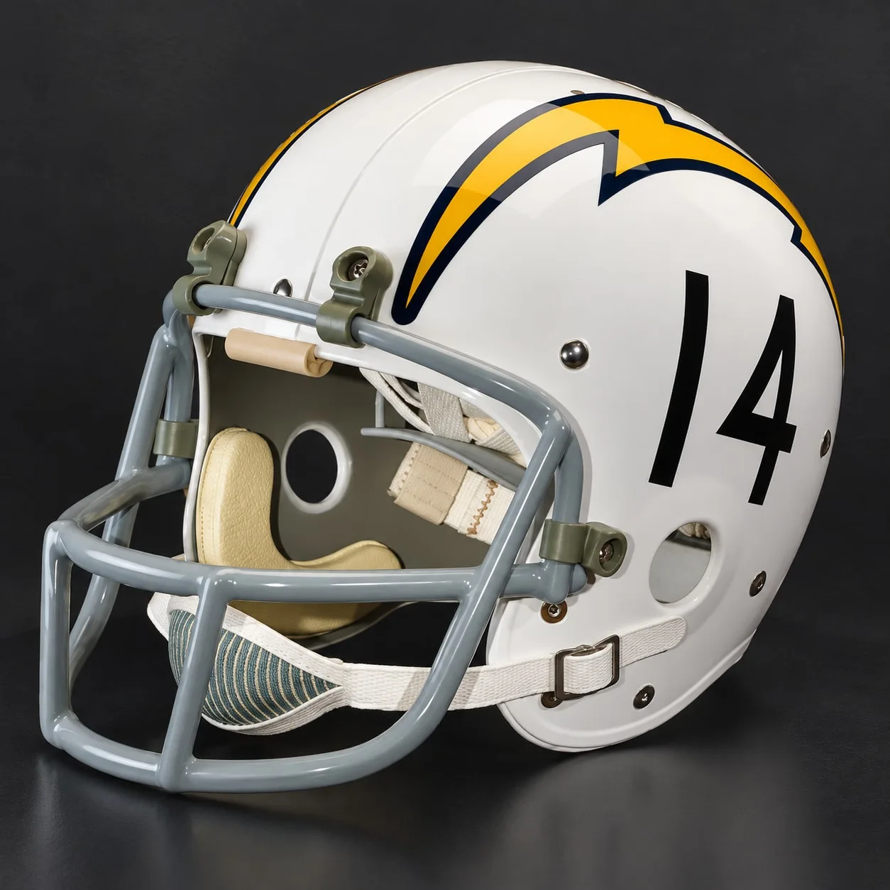 Los Angeles Chargers Throwback Vintage Shell Football Helmet 1973