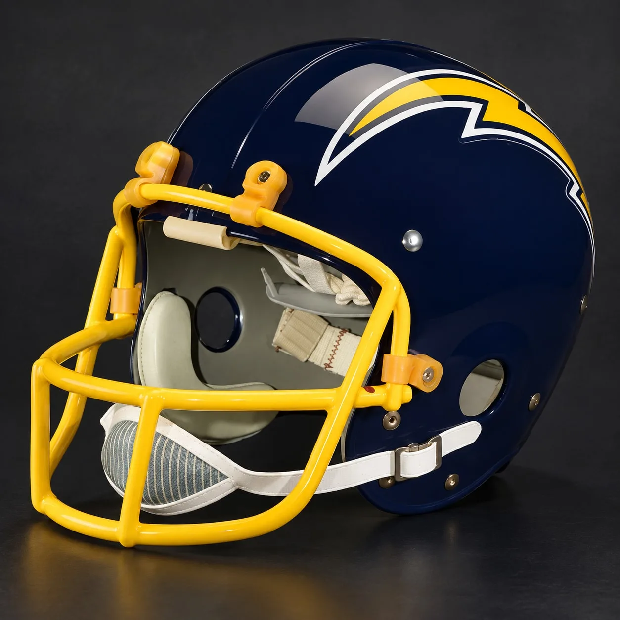 Los Angeles Chargers Throwback Vintage Shell Football Helmet 1974
