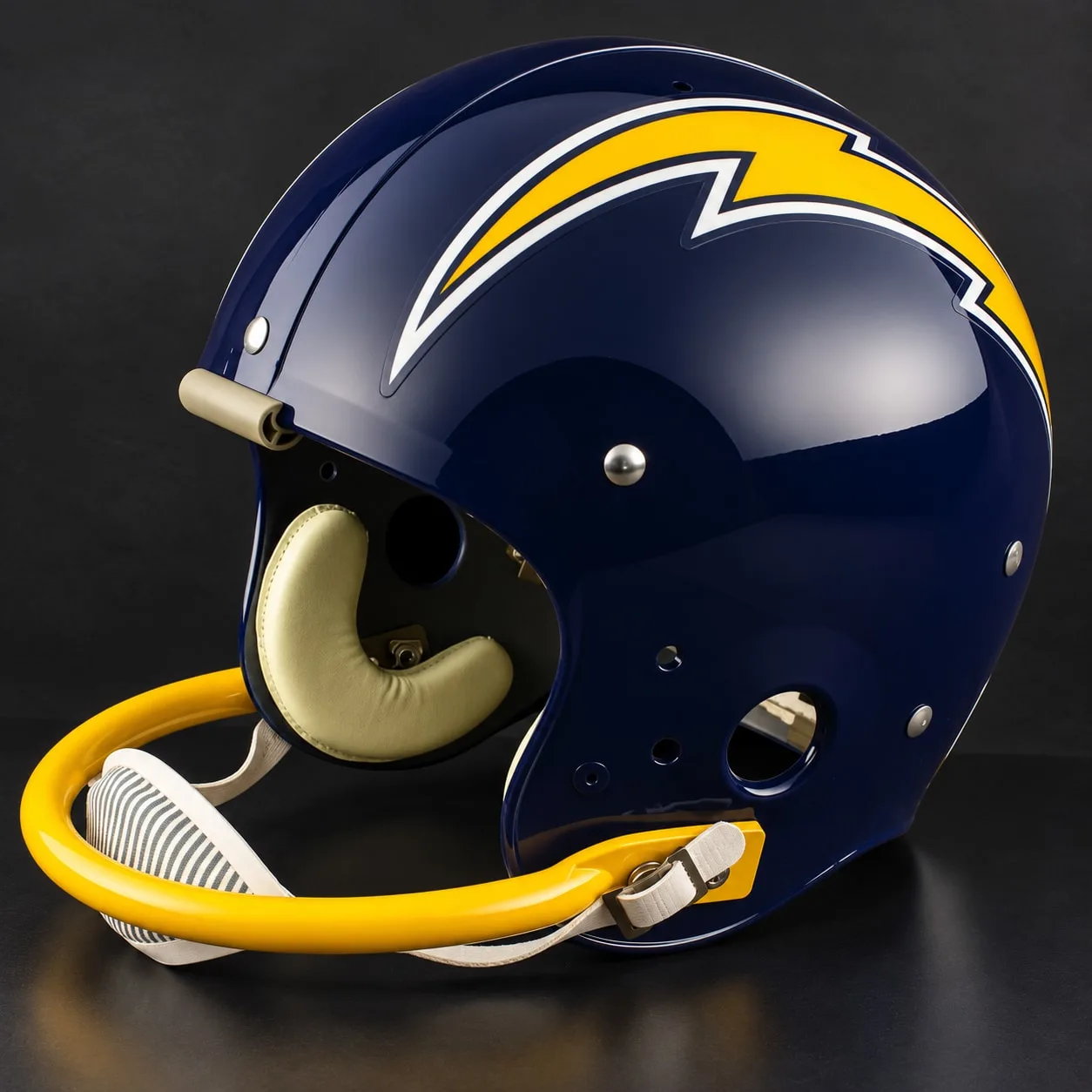 Los Angeles Chargers Throwback Vintage Shell Football Helmet 1974-1982