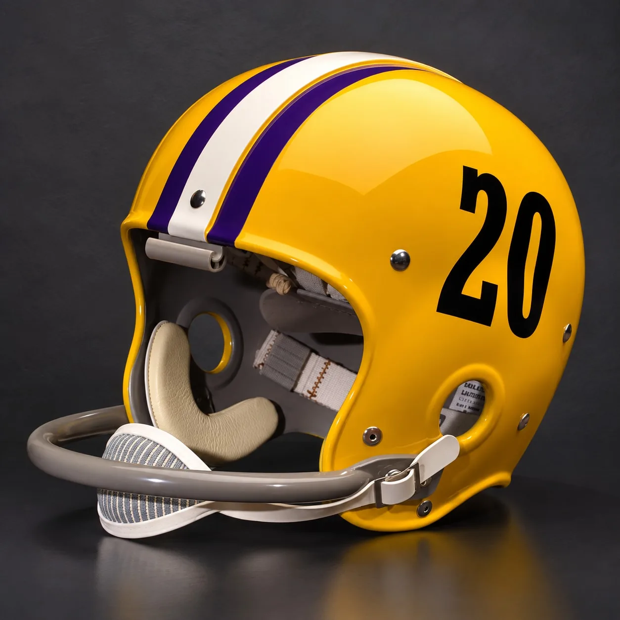 LSU Tigers Throwback Vintage Shell Football Helmet 1957