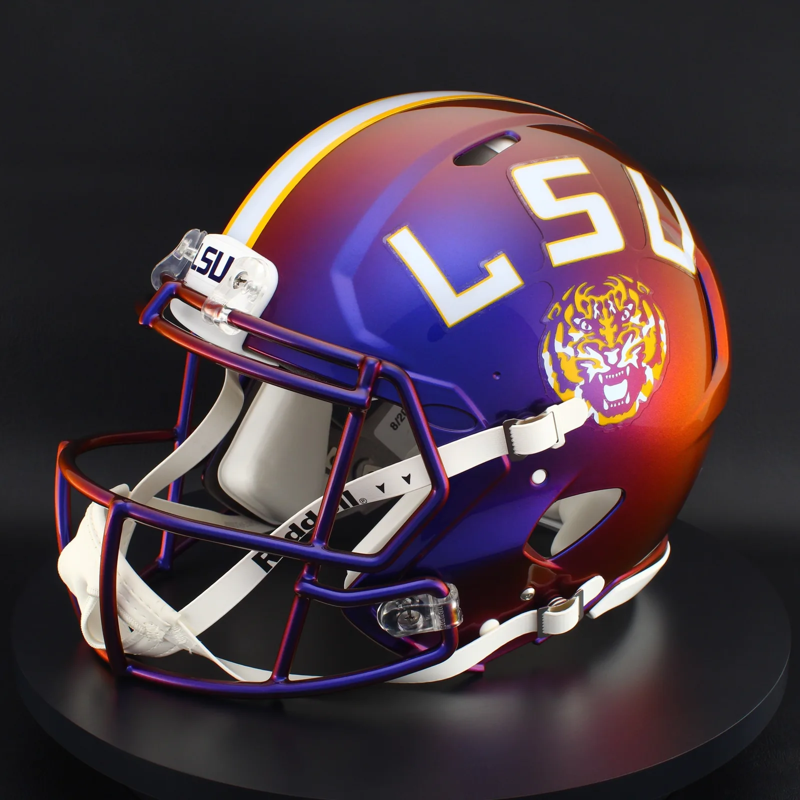 LSU Tigers Riddell Authentic Speed Football Helmet – Purple