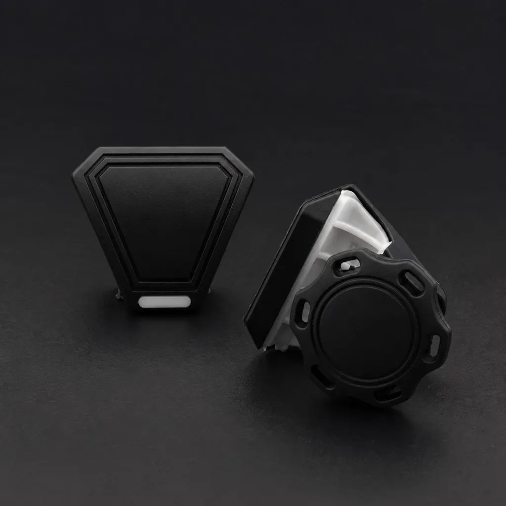 Black Football Visor Clips