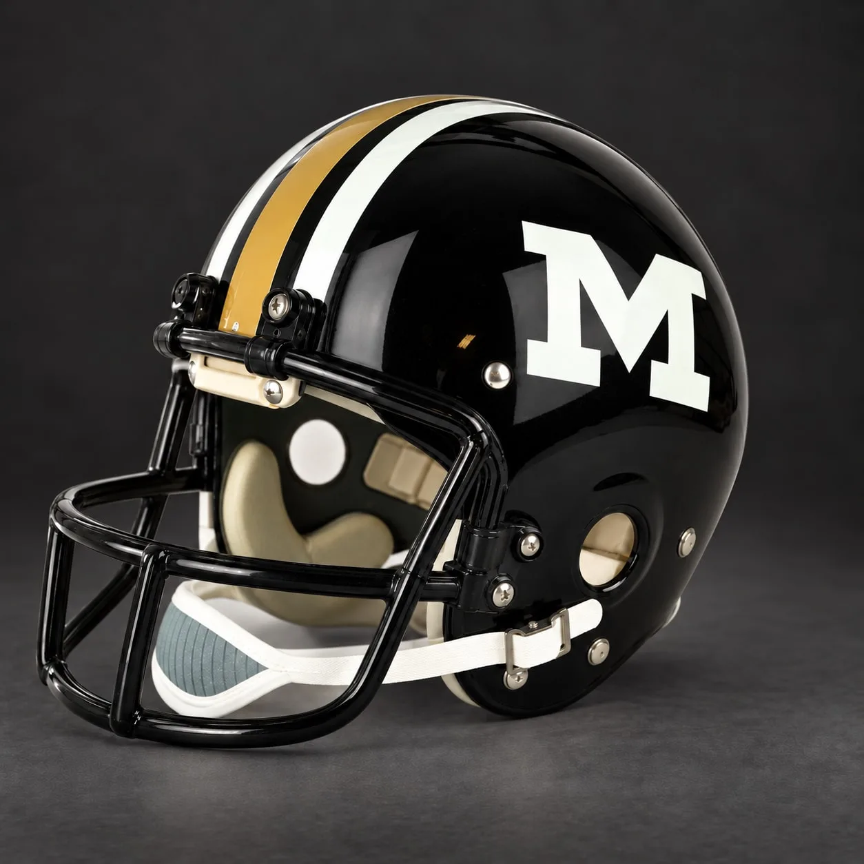 Missouri Tigers Throwback Vintage Shell Football Helmet 1982-1995