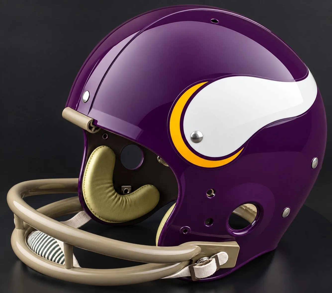 Minnesota Vikings Throwback Vintage Shell Football Helmet 1961-1979 – TK Suspension