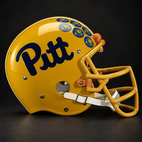 Pittsburgh Panthers Authentic Vintage helmet, back