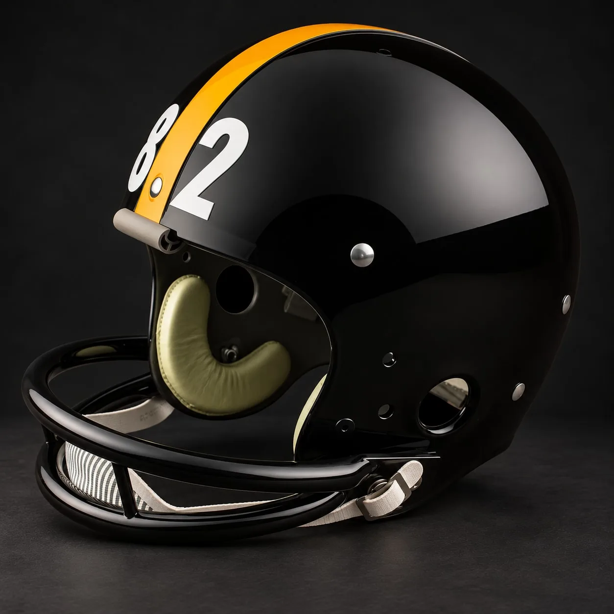 Pittsburgh Steelers Authentic Vintage helmet, left side