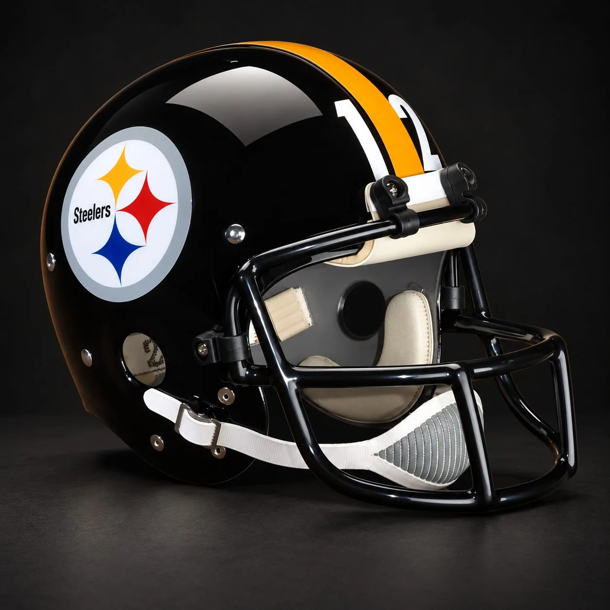 Pittsburgh Steelers Authentic Vintage helmet, right side