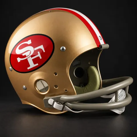 San Francisco 49ers Authentic Vintage helmet, right side
