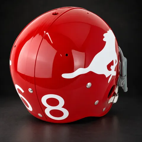 SMU Mustangs Authentic Vintage helmet, back