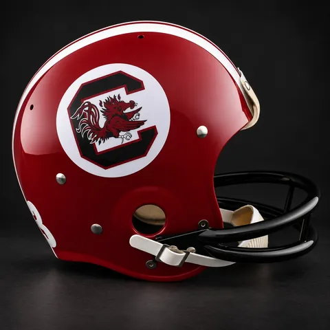 South Carolina Gamecocks Authentic Vintage helmet, rear three-quarter, right side