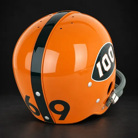 Syracuse Orange Authentic Vintage helmet, back