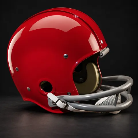 USC Trojans Authentic Vintage helmet, rear three-quarter, right side