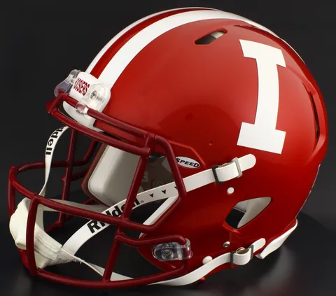 Indiana Hoosiers Riddell Authentic Speed Football Helmet – Crimson Alternate Block “I”