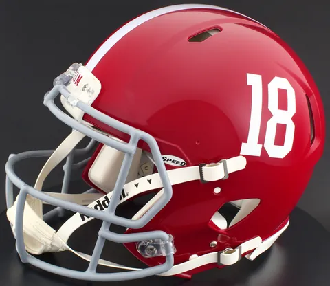 Alabama Crimson Tide Riddell Authentic Speed Football Helmet – #18