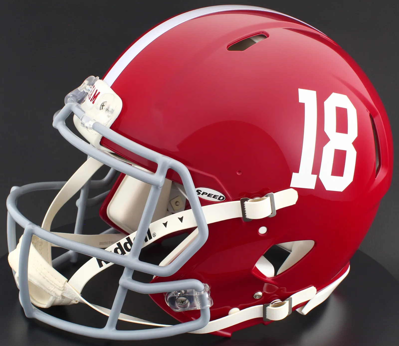 Alabama Crimson Tide Riddell Authentic Speed Football Helmet – #18