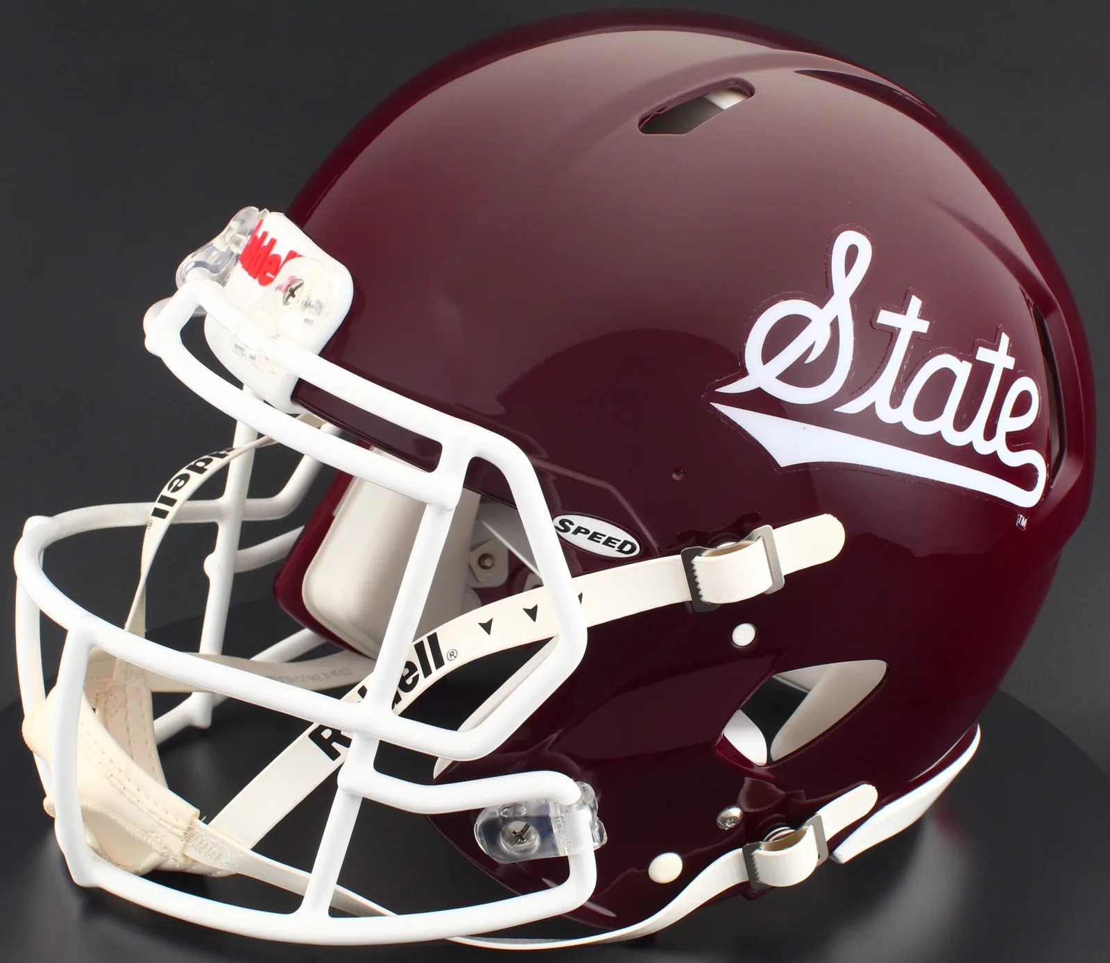 Mississippi State Bulldogs Riddell Authentic Speed Football Helmet – Script
