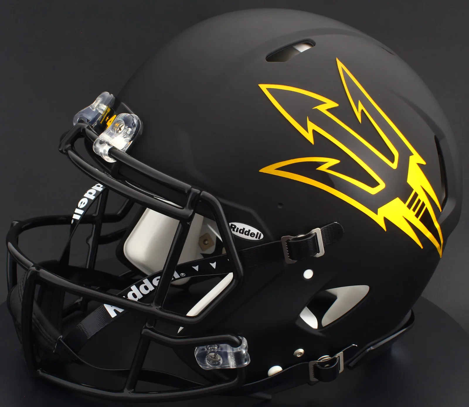 Arizona State Sun Devils Riddell Authentic Speed Football Helmet – Satin Black