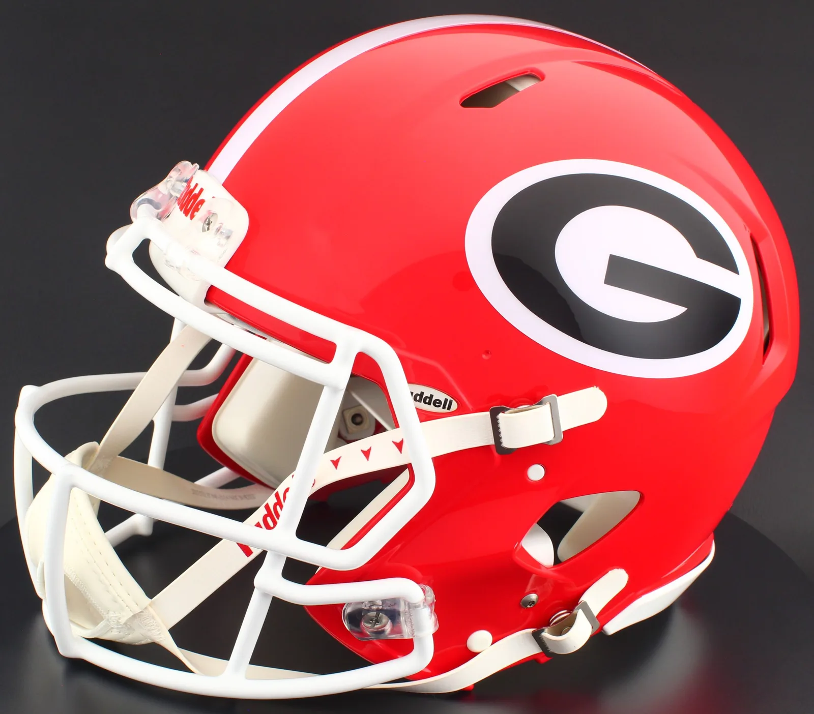 Georgia Bulldogs Riddell Authentic Speed Football Helmet – Red Power “G”