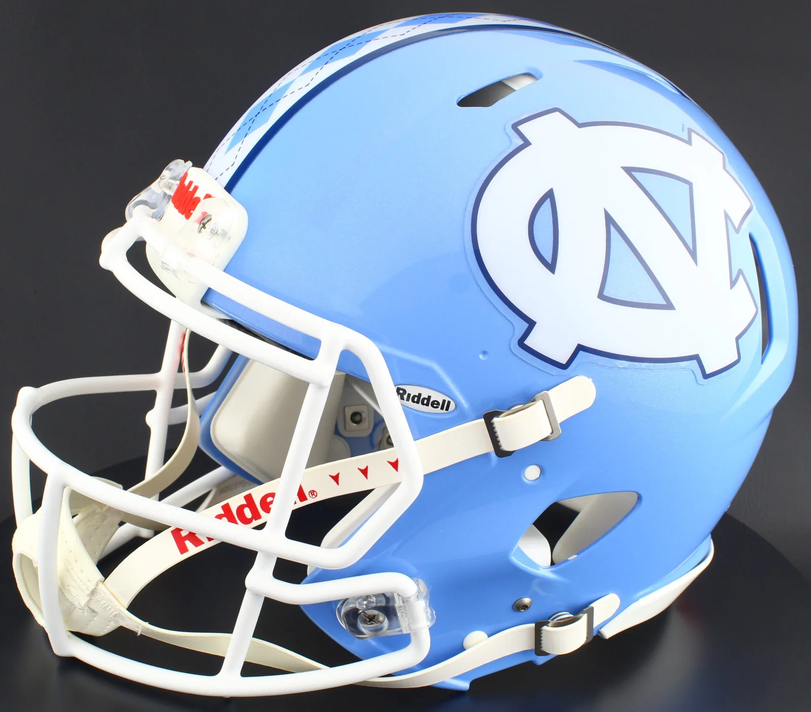 North Carolina Tar Heels Riddell Authentic Speed Football Helmet – Carolina Blue Interlocking NC