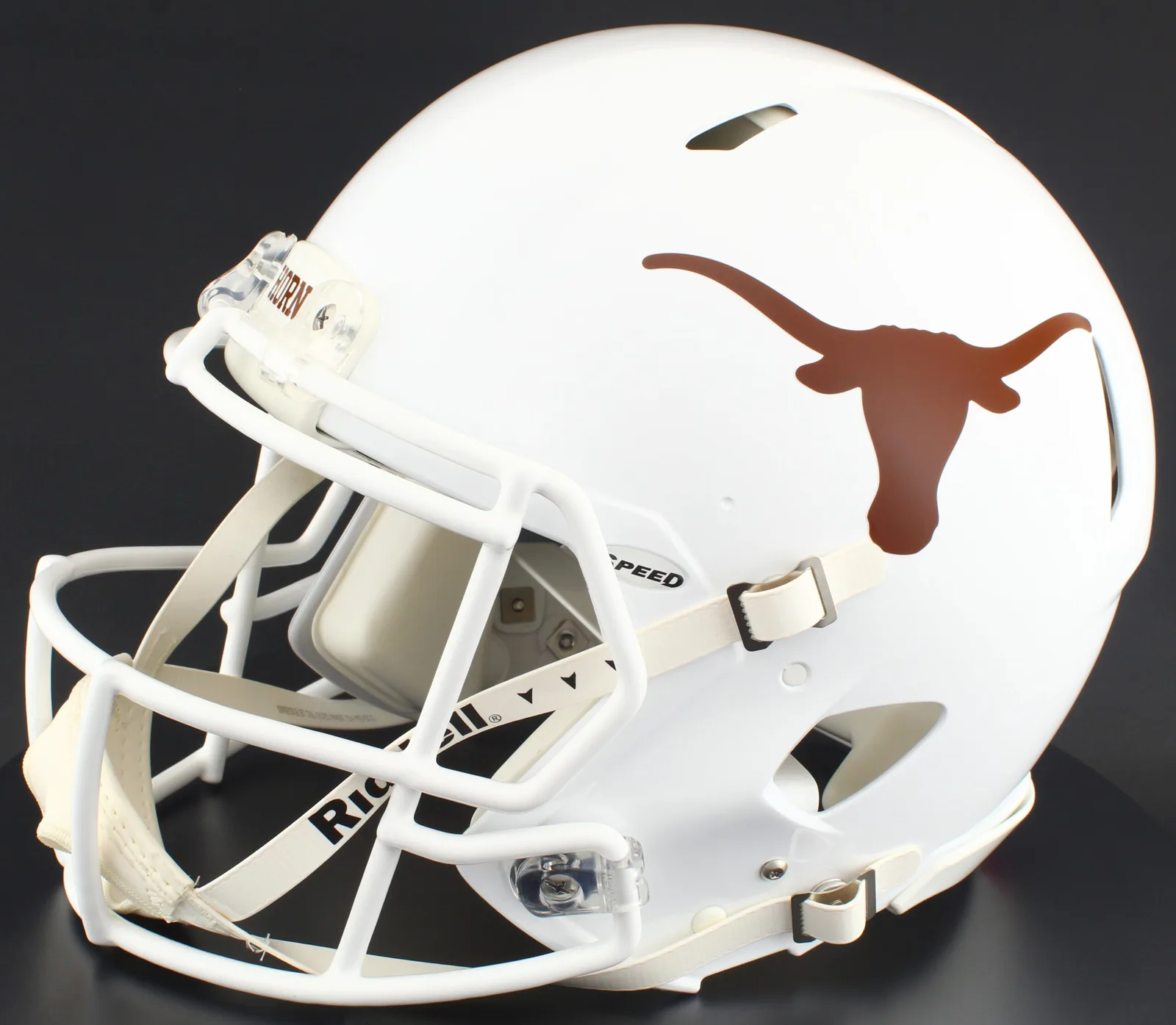 Texas Longhorns Riddell Authentic Speed Football Helmet – White Longhorn