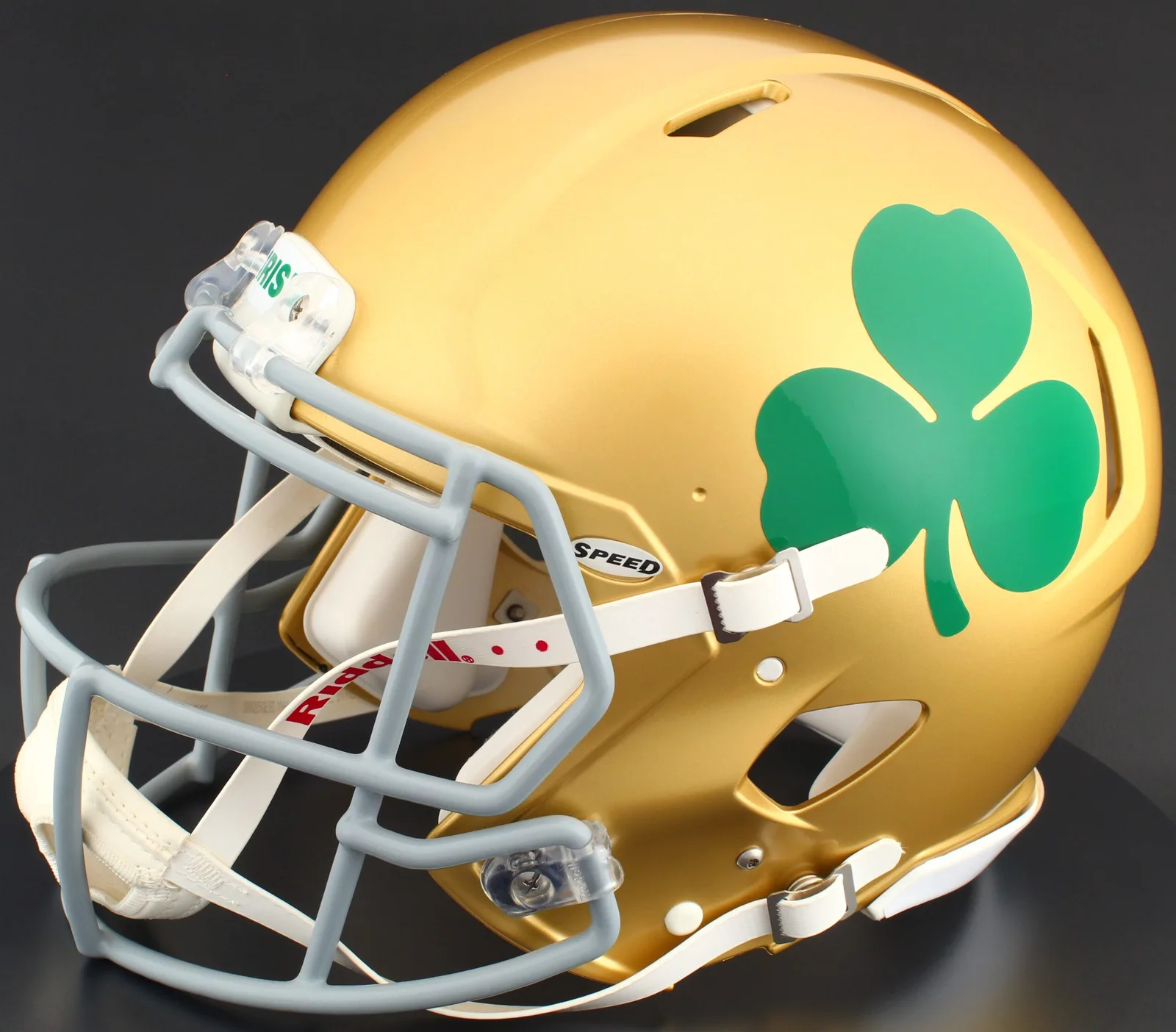 Notre Dame Fighting Irish Riddell Authentic Speed Football Helmet – Shamrock