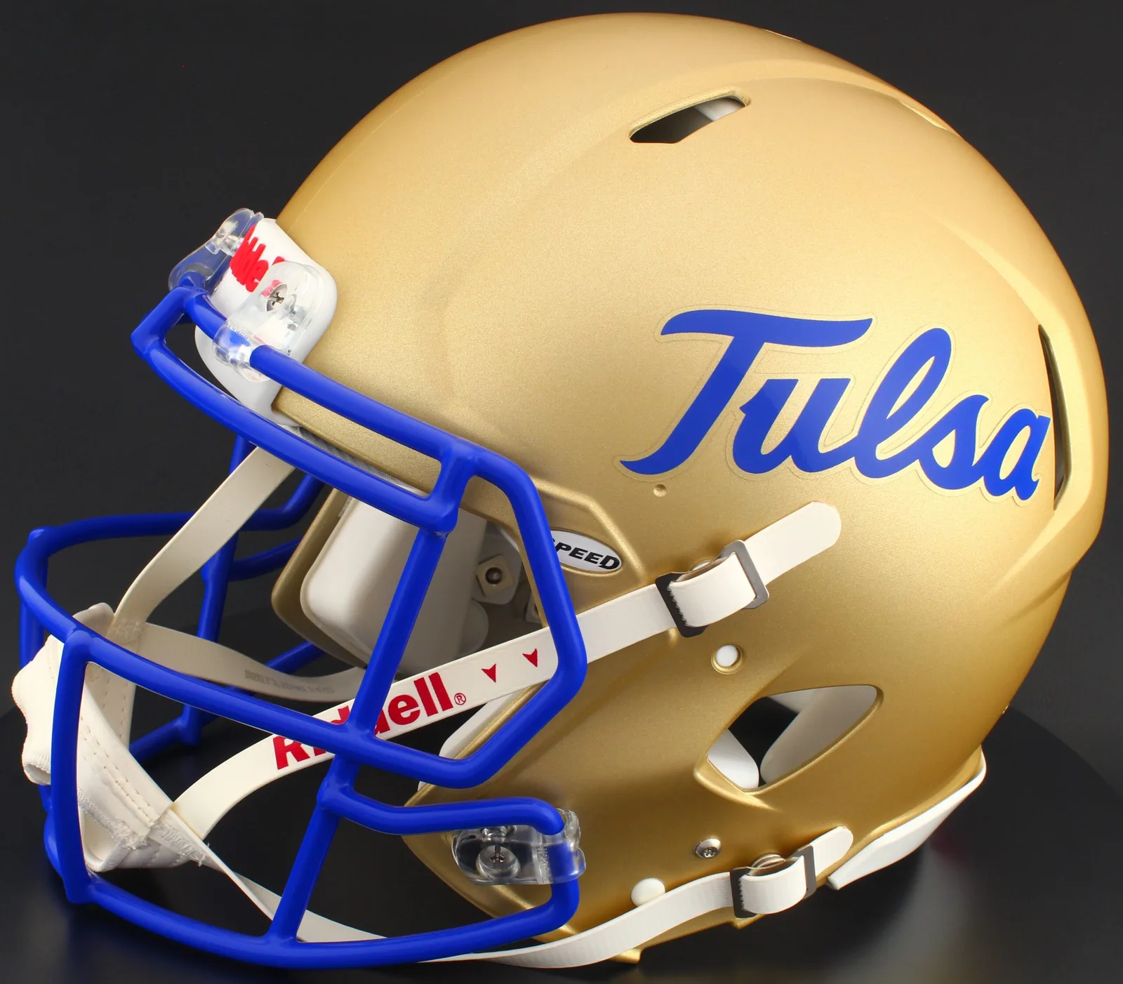 Tulsa Golden Hurricane Riddell Authentic Speed Football Helmet – Script