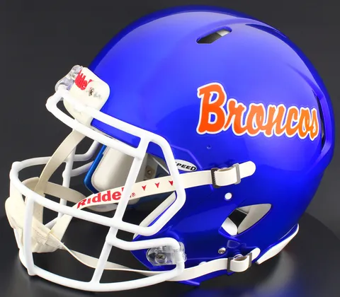 Boise State Broncos Riddell Authentic Speed Football Helmet – Script