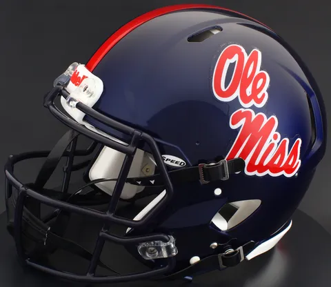 Ole Miss Rebels Riddell Authentic Speed Football Helmet – Navy OLE MISS