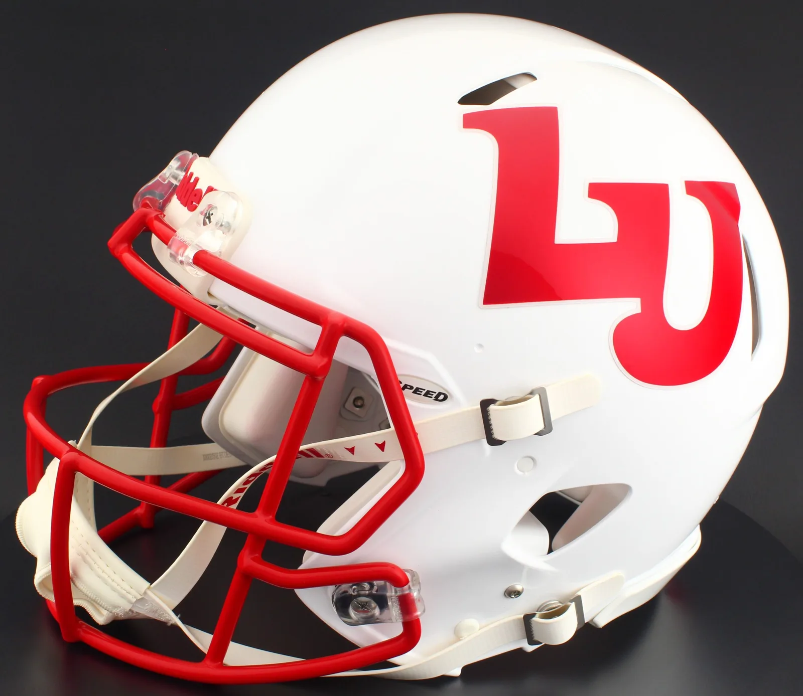 Liberty Flames Riddell Authentic Speed Football Helmet – White Alternate LU