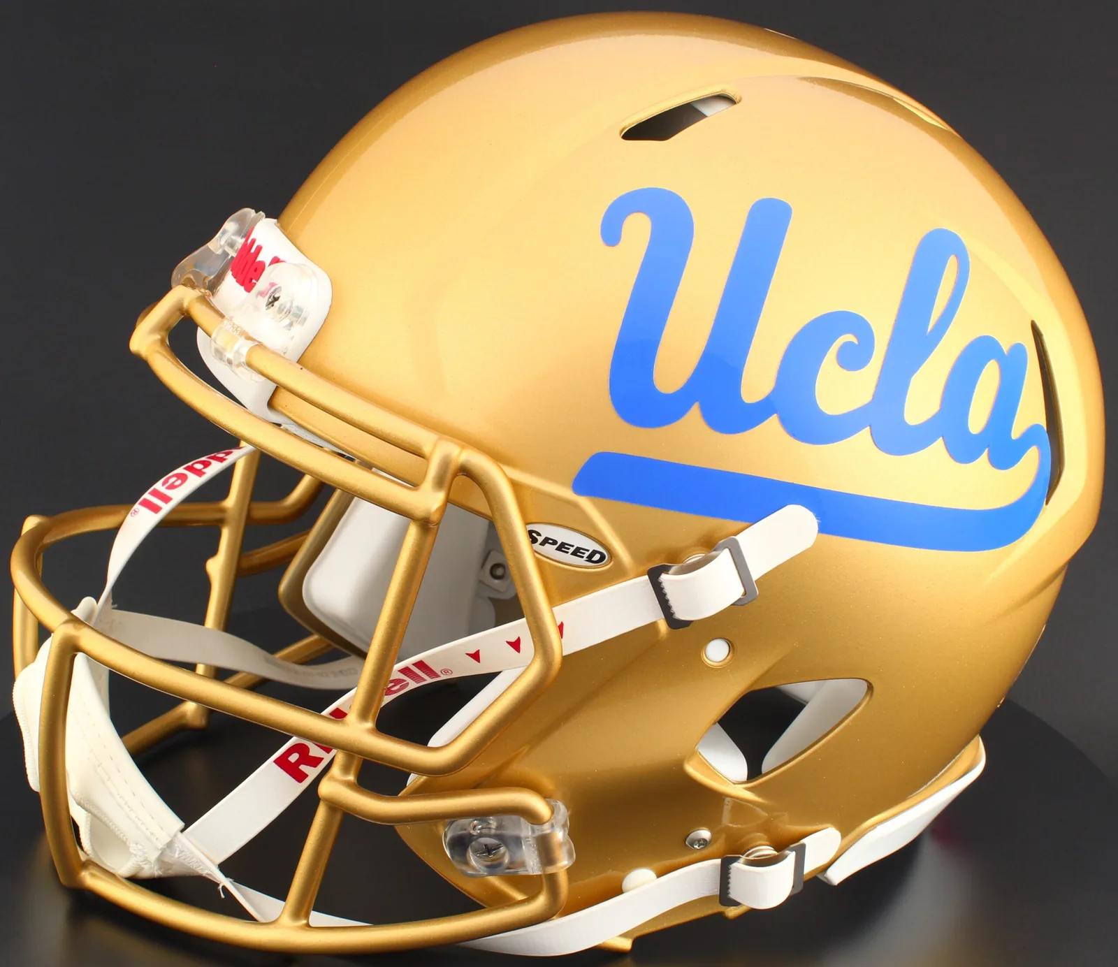 UCLA Bruins Riddell Authentic Speed Football Helmet – Gold Script UCLA