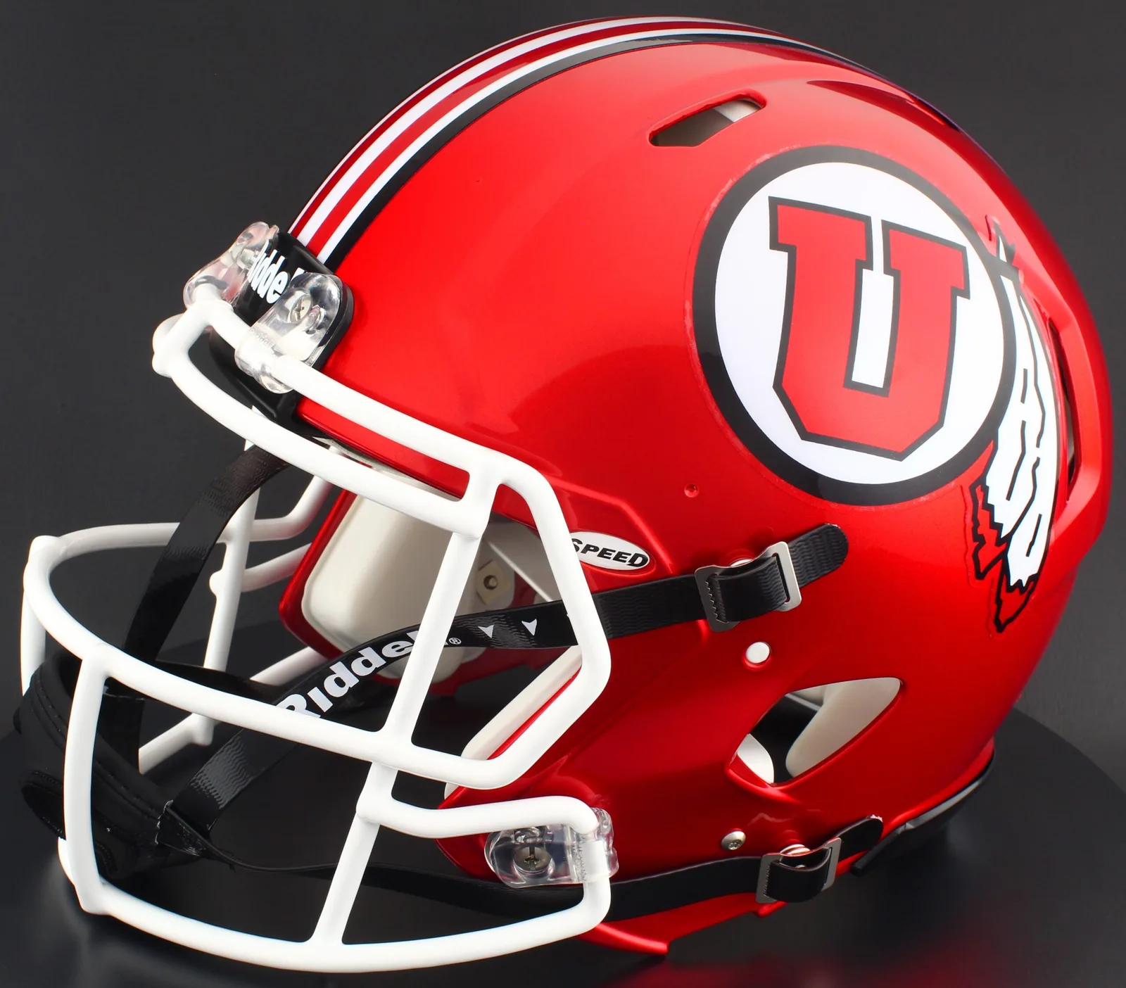 Utah Utes Riddell Authentic Speed Football Helmet – Radiant Red