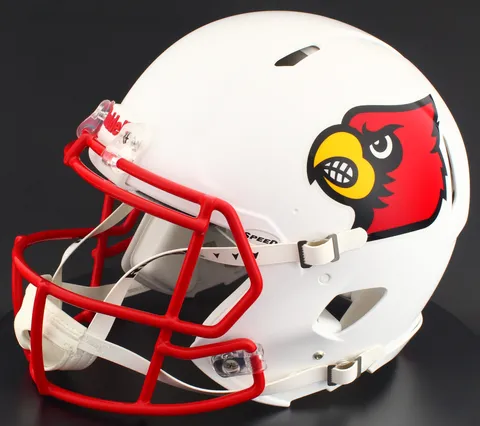 Louisville Cardinals Riddell Authentic Speed Football Helmet – White Cardinal