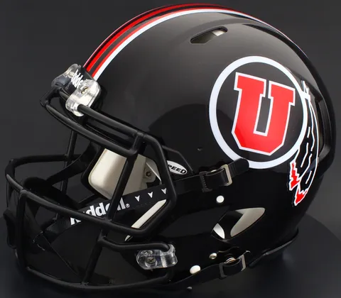 Utah Utes Riddell Authentic Speed Football Helmet – Black