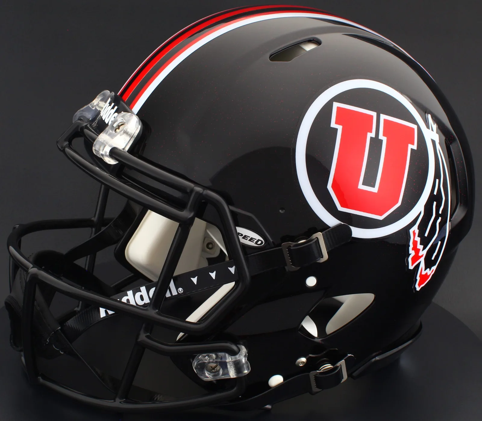 Utah Utes Riddell Authentic Speed Football Helmet – Black