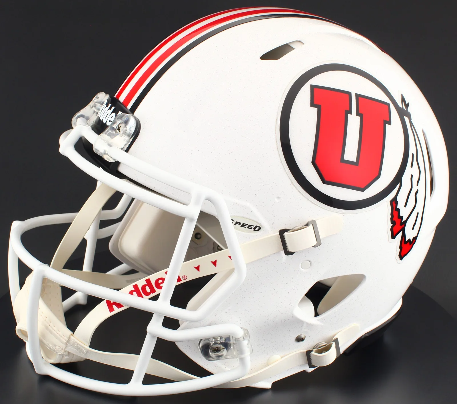 Utah Utes Riddell Authentic Speed Football Helmet – White