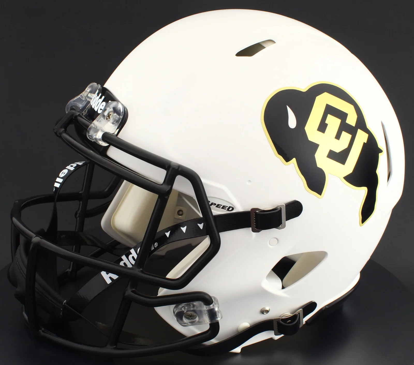 Colorado Buffaloes Riddell Authentic Speed Football Helmet – Matte White