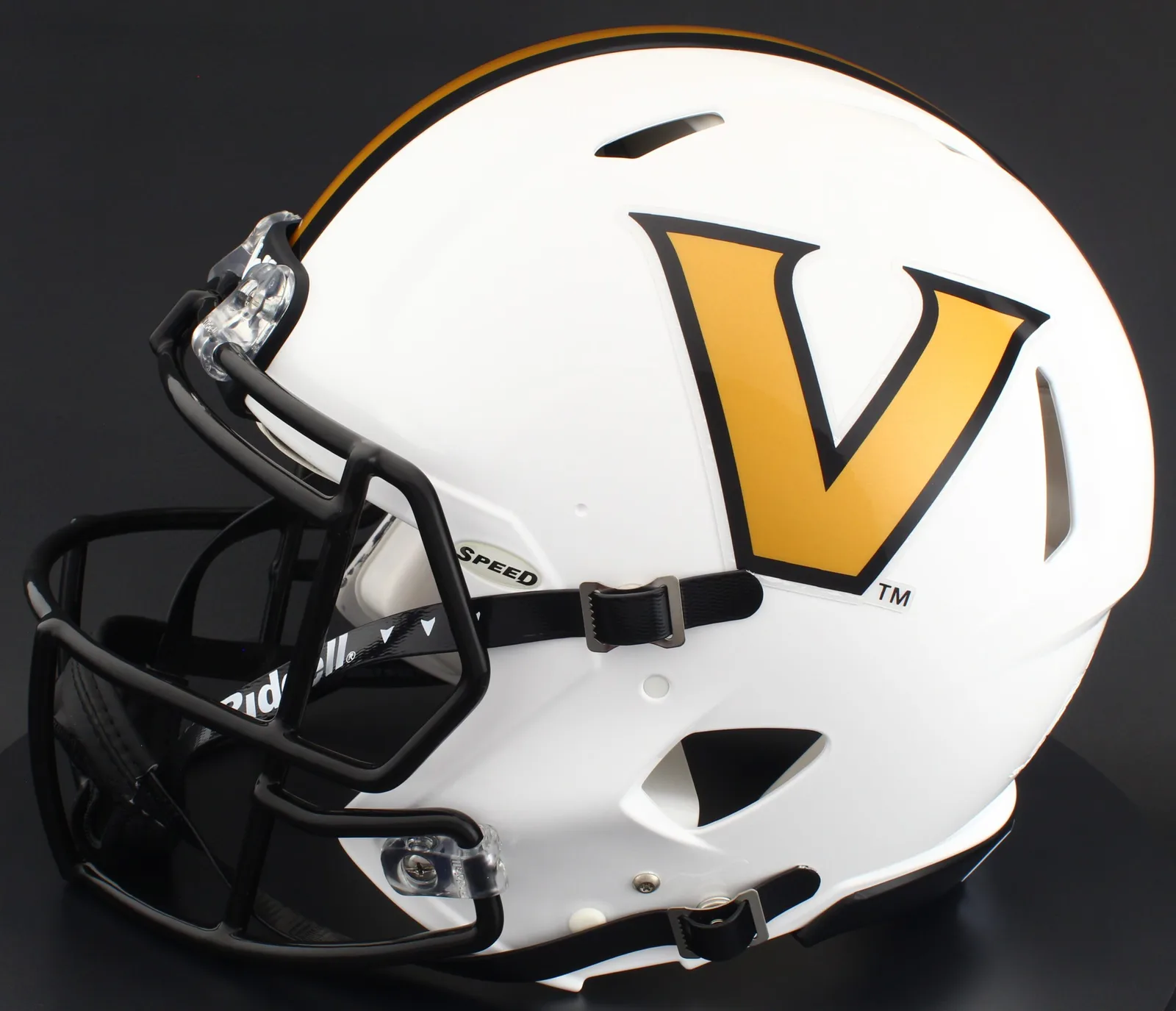 Vanderbilt Commodores Riddell Authentic Speed Football Helmet – White Block “V”