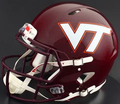 Virginia Tech Hokies Riddell Authentic Speed Football Helmet – Maroon
